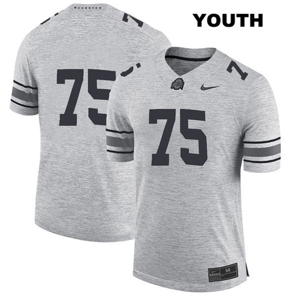 Ohio State Buckeyes Youth Thayer Munford #75 Gray Authentic Nike No Name College NCAA Stitched Football Jersey XM19Q51JO